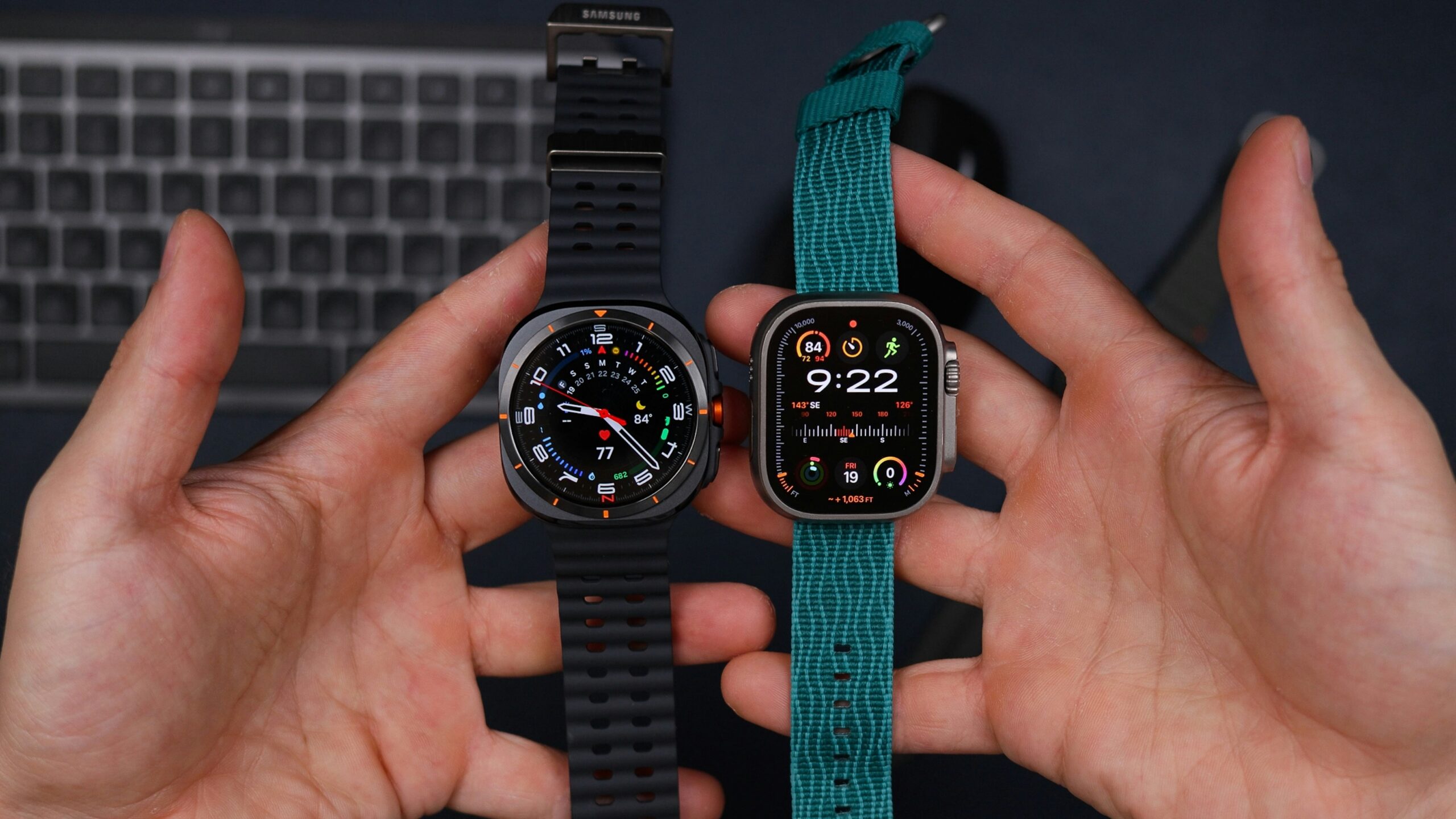 comparing two smartwatches