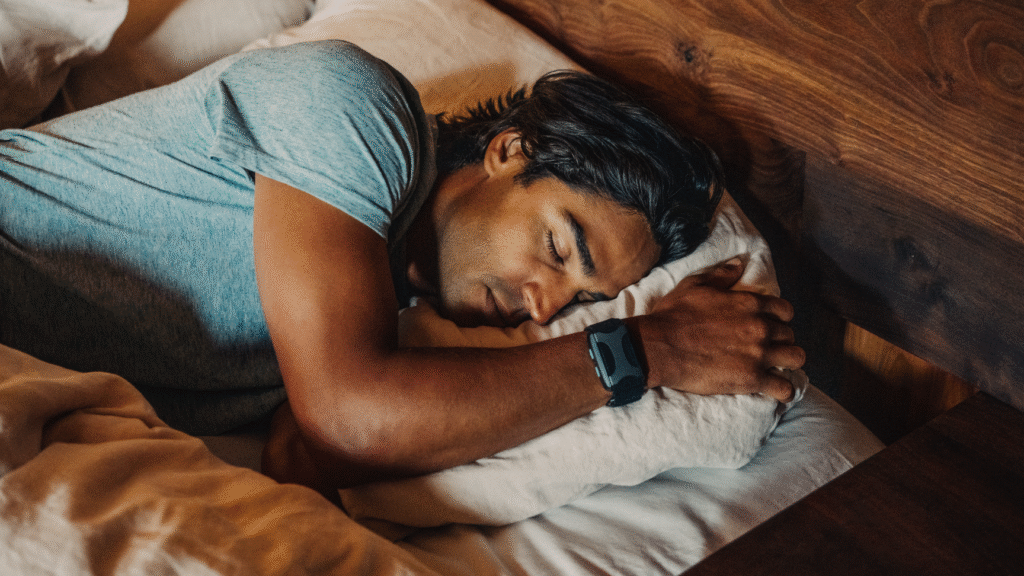 Apollo Neuro Wearable Better Sleep Hero Man Sleeping