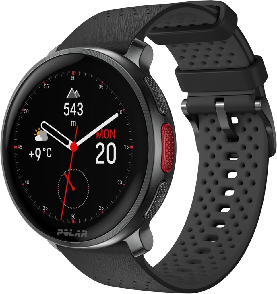 POLAR Vantage V3, Sport Watch with GPS, Heart Rate Monitor, and Extended Battery Life, Smart Watch for Men and Women, Offline Maps, Running, Triathlon Watch, Black