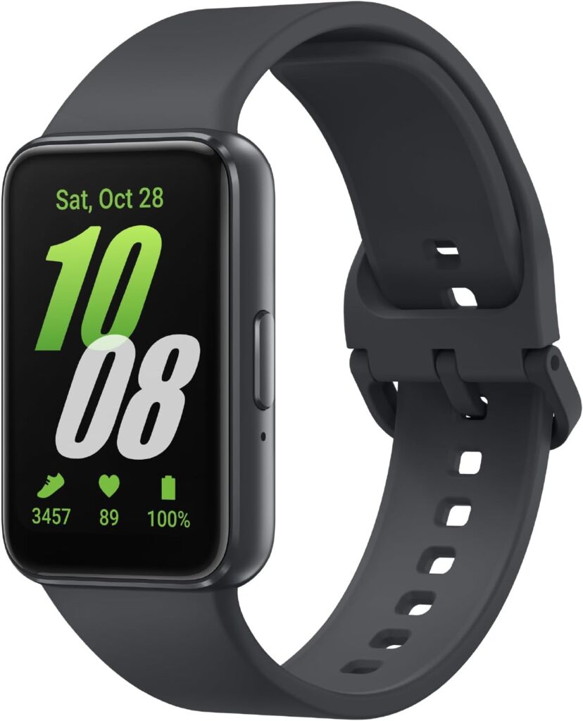 SAMSUNG Galaxy Fit3, Health/Activity Fitness Tracker, Smartwatch Compatible w/Android, 13 Day Battery, Sleep/Snore Tracking, Heart Rate, 2025, Dark Gray [US Version, Amazon Exclusive 2Yr Warranty] 
