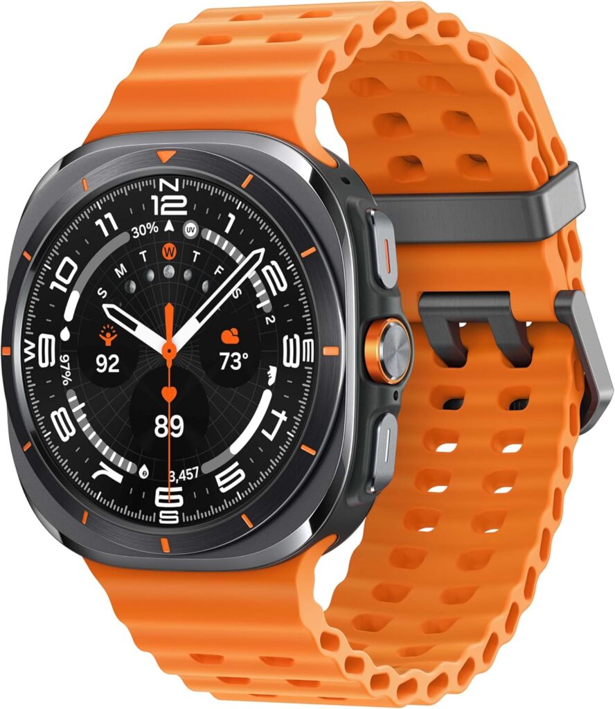 SAMSUNG Galaxy Watch Ultra 47mm LTE AI Smartwatch w/Energy Score, Wellness Tips, Heart Rate Tracking, Sleep Monitor, Fitness Tracker, GPS, 2024,Titanium Gray [US Version, 1Yr Manufacturer Warranty] 