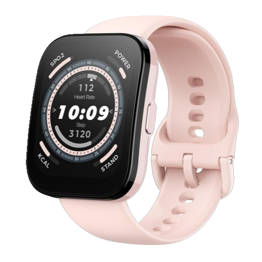 Amazfit Bip 5 Smart Watch 46mm, GPS, Amazon Alexa Built-in, Bluetooth Calling, 10-Day Battery, Heart-Rate & VO2 Max, Sleep Health Monitoring, AI Fitness Tracker App, for Android & iPhone, Pastel Pink