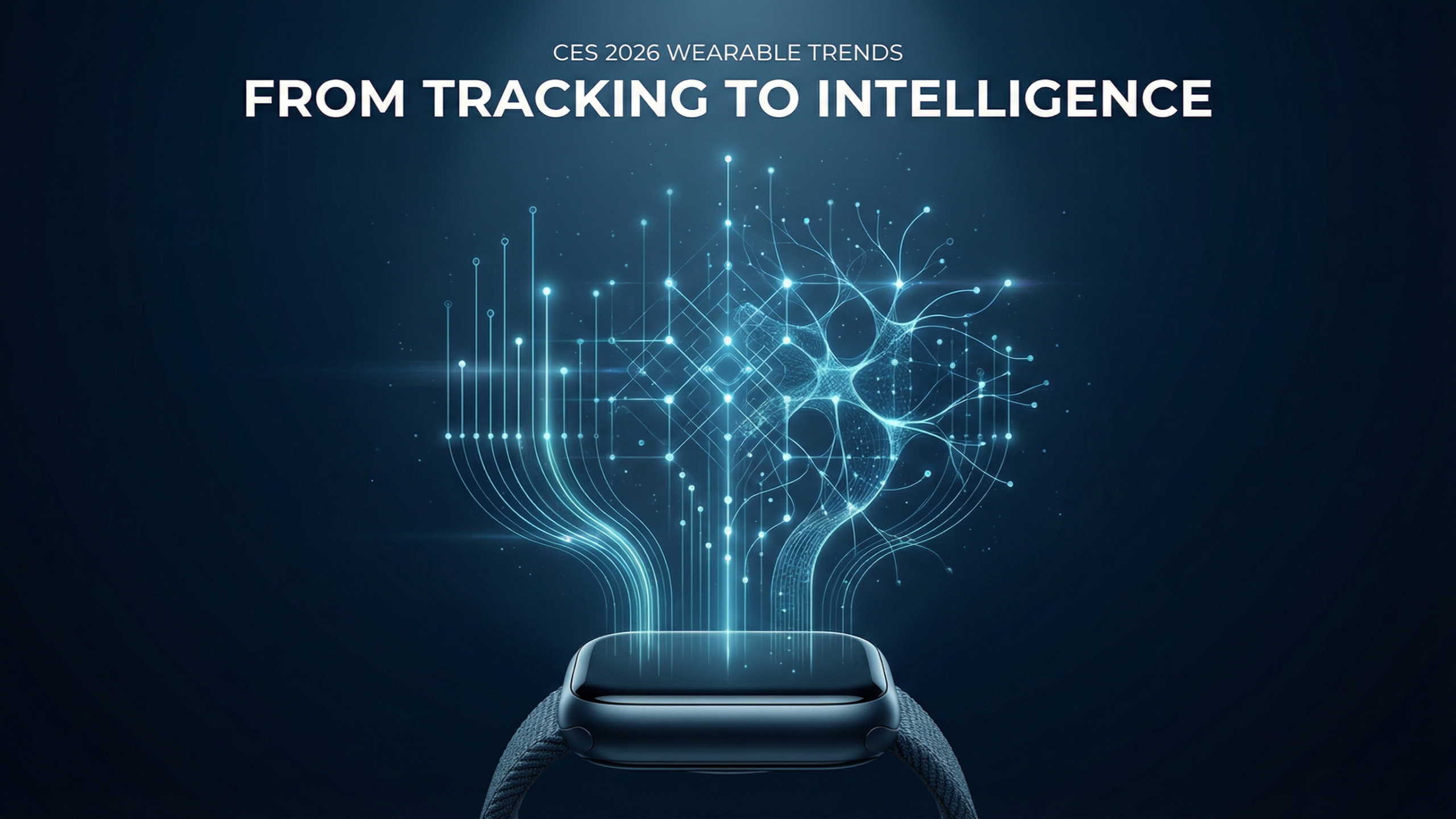 CES 2026 wearable trends illustrating the shift from fitness tracking to AI-driven health intelligence.